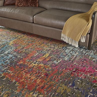 Nourison Celestial Distressed Abstract Rug