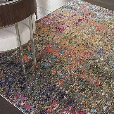 Nourison Celestial Distressed Abstract Rug