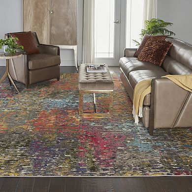 Nourison Celestial Distressed Abstract Rug