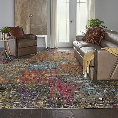 Nourison Celestial Distressed Abstract Rug