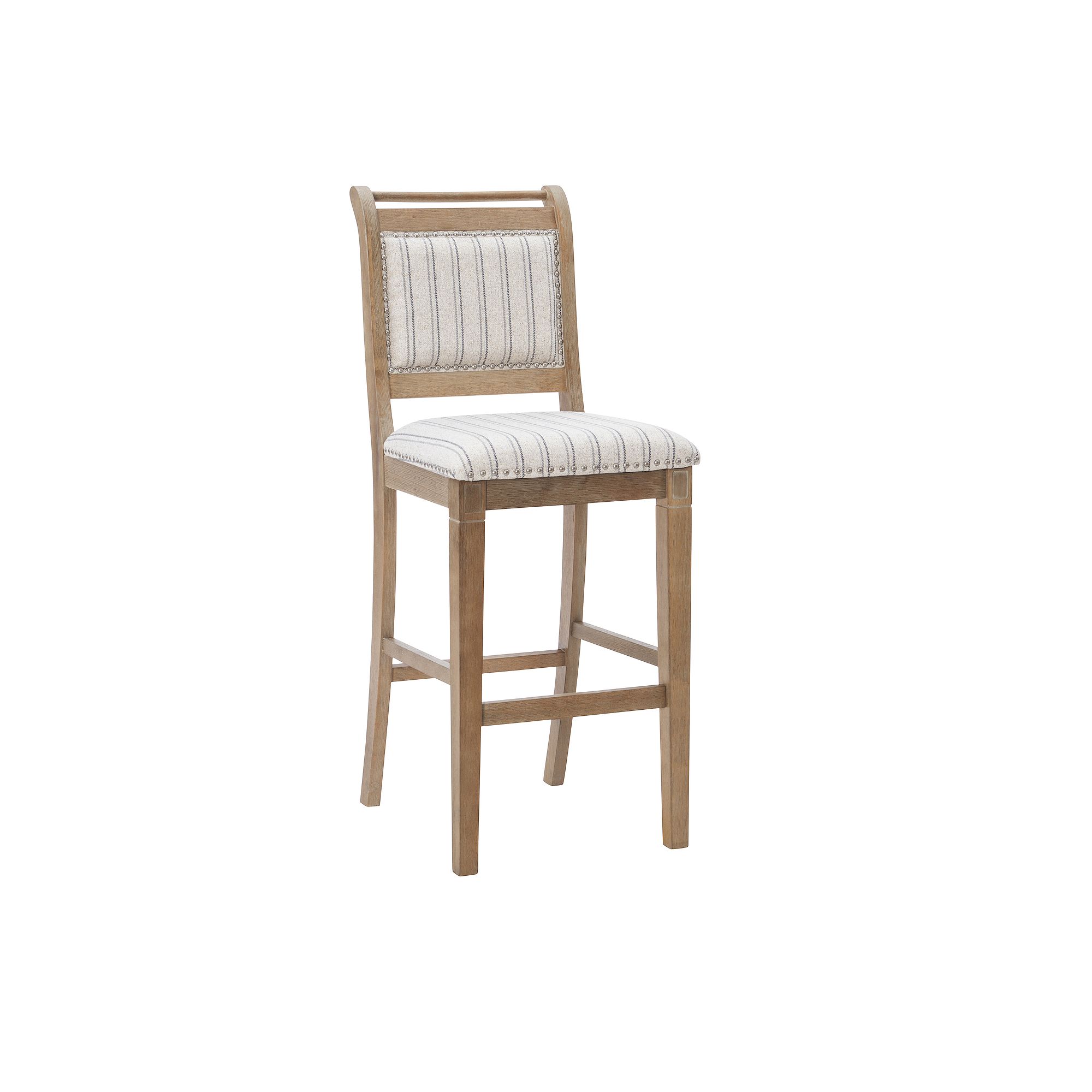 Linon Emmy Bar Stool, Beige