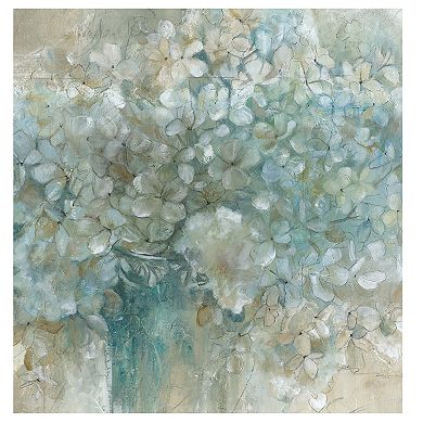 New View Hydrangea 16" x 16" Canvas Wall Art 