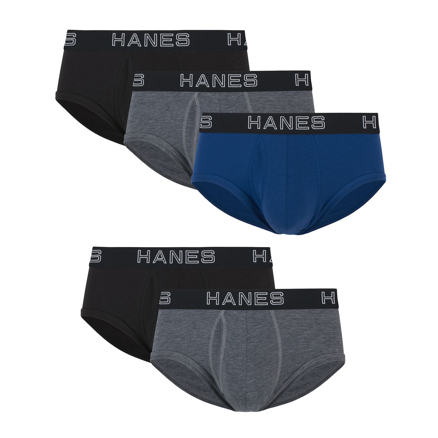 Hanes Men's 5-Pack Ultimate Comfort Flex Fit Boxer Briefs – Total Support Pouch, Tagless