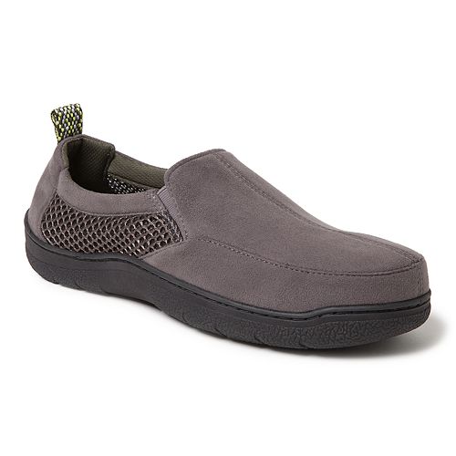 Men's Dearfoams Microsuede & Mesh Jungle Moccasin Slippers