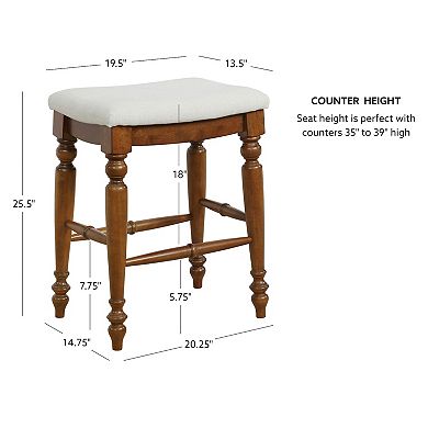 Linon Marino 25" Backless Counter Stool
