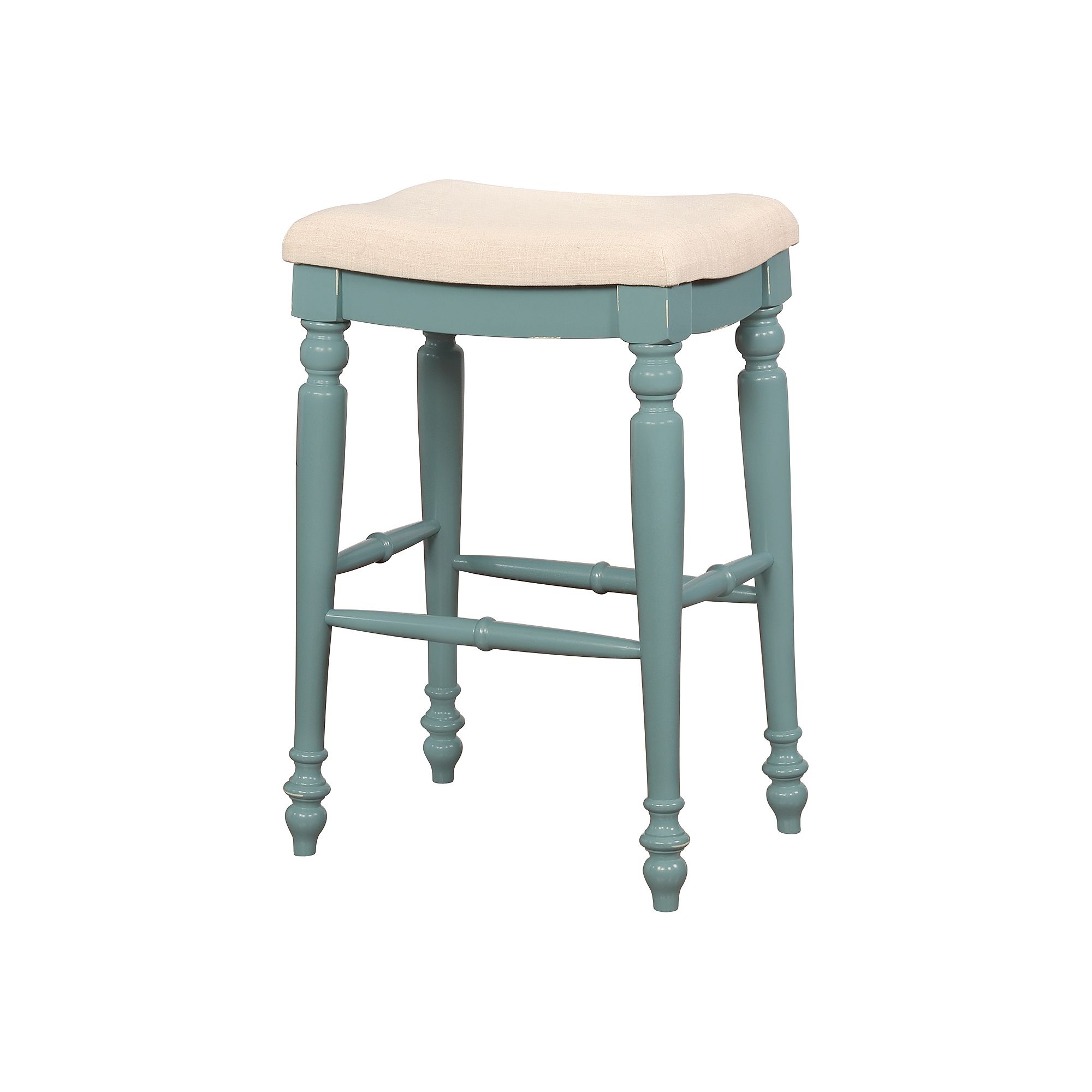Linon Marino Backless Bar Stool, Blue