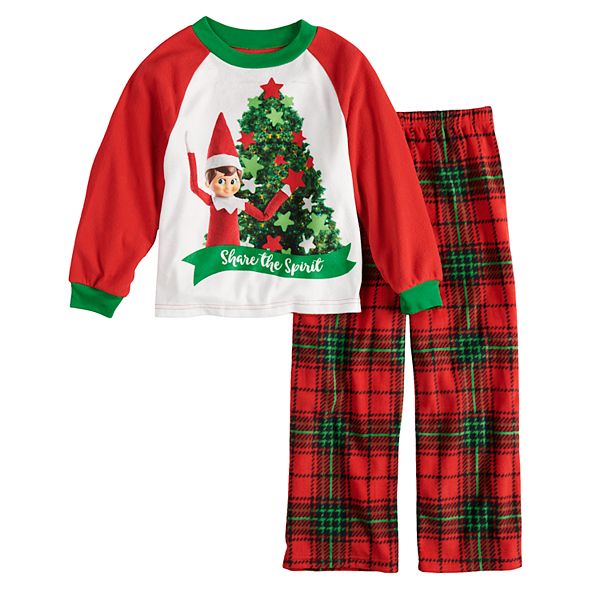 Boys 4-10 Elf On The Shelf 2-Piece Pajama Set