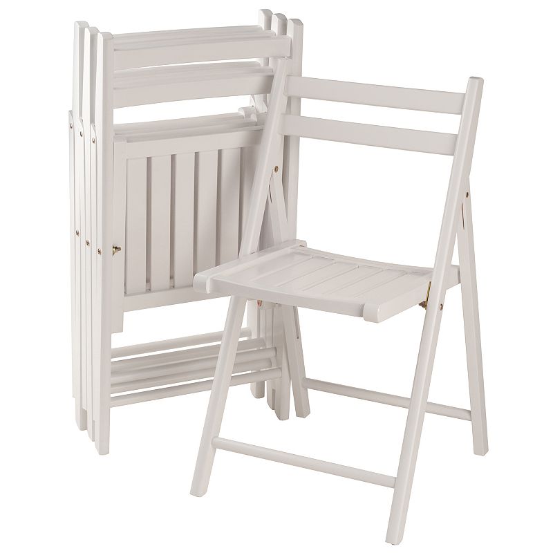 Winsome Robin Folding Chair 4-piece Set, White