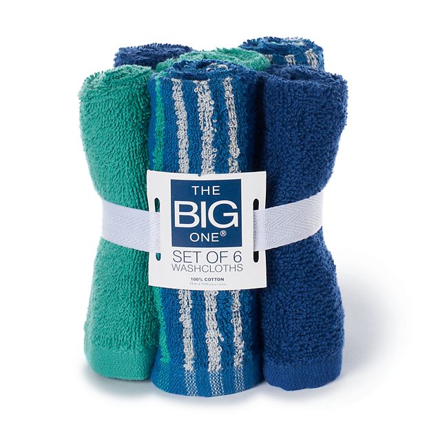 The Big One 6 pack Washcloth Set