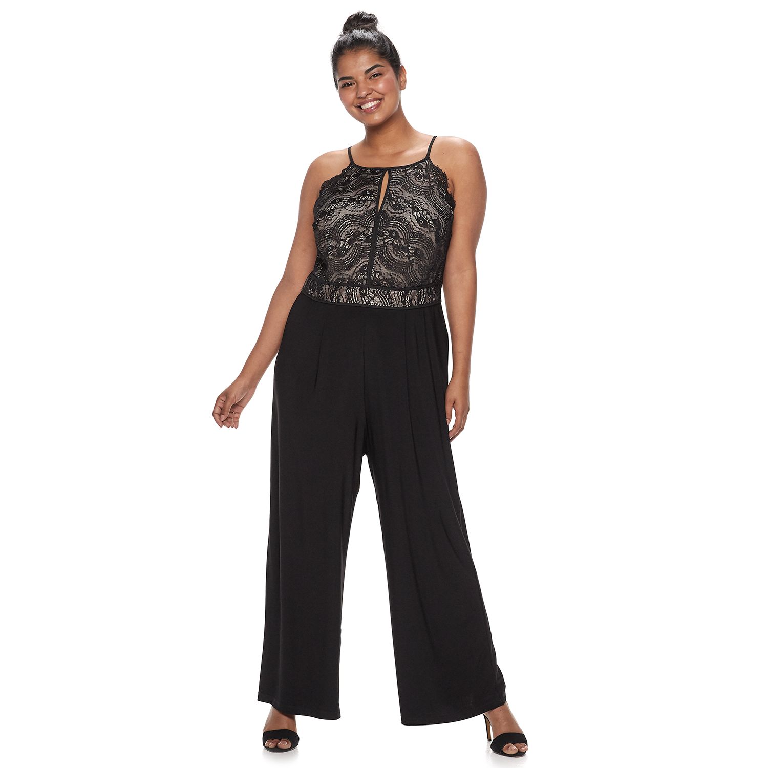 plus size lace jumpsuit