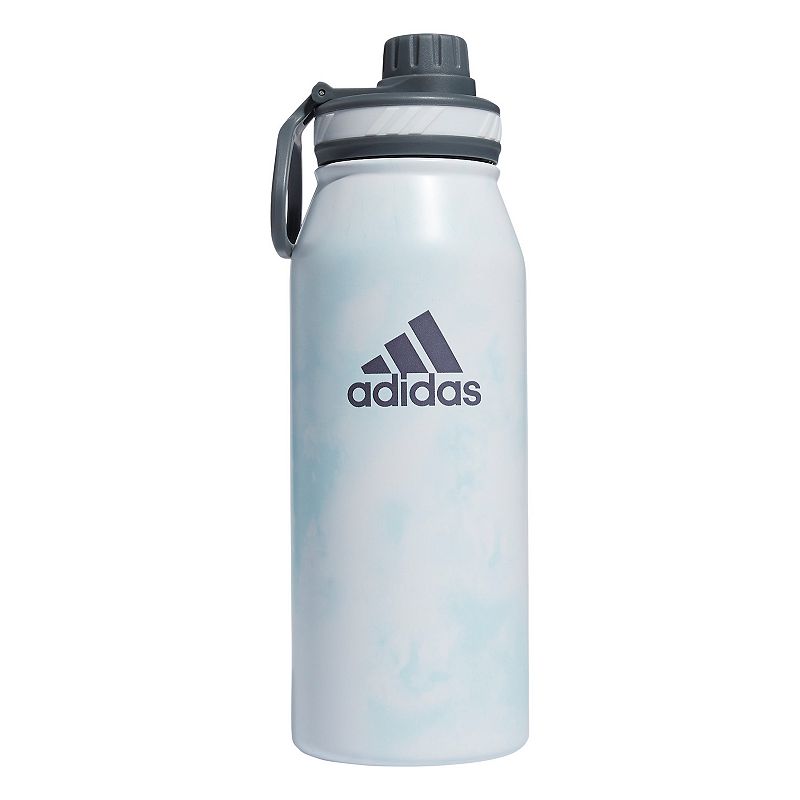 adidas 1-Liter Stainless Steel Water Bottle, Light Blue