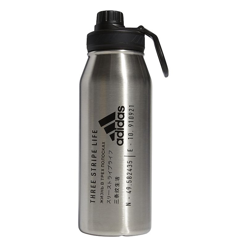 adidas 1-Liter Stainless Steel Water Bottle, Multicolor