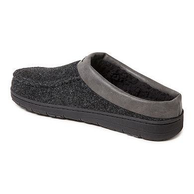Men's Dearfoams Mixed Material Clog Slippers