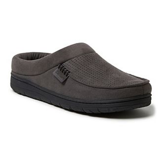 Men's Dearfoams Brendan Perforated Microsuede Clog Slipper