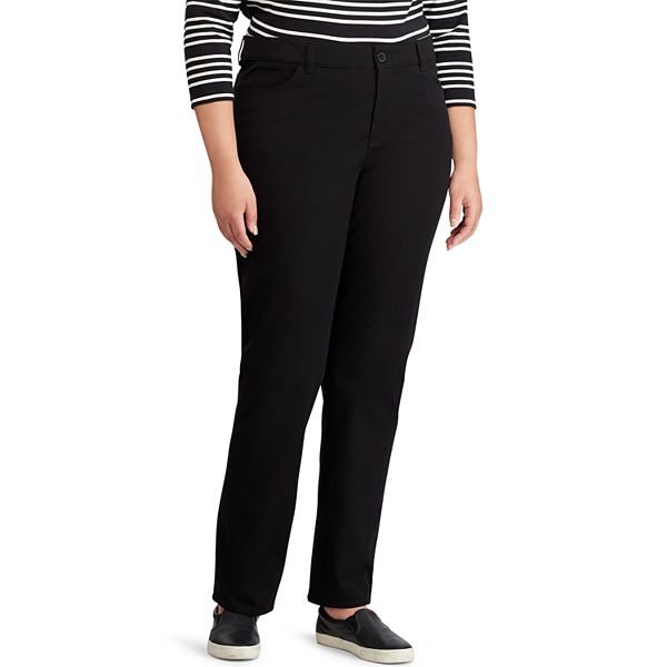 Plus Size Chaps Straight-Leg Pants