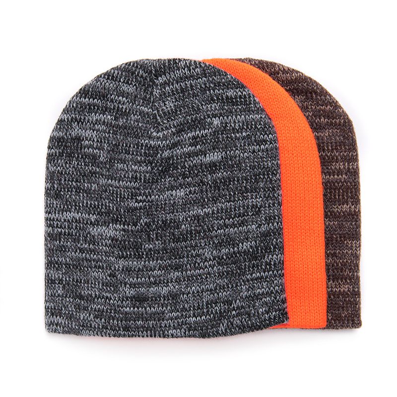 UPC 033977243118 product image for Men's MUK LUKS 3-Pack Beanie Hat Set, Orange | upcitemdb.com