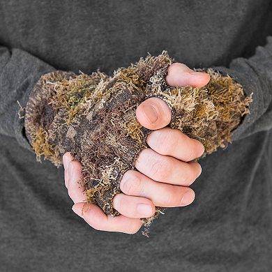 Men's MUK LUKS QuietWear Fingerless Camo Grass Gloves