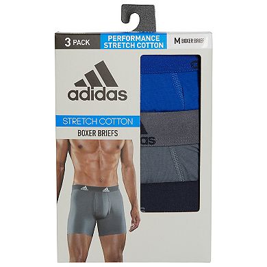 Men's adidas 3-pack Cotton Stretch Boxer Briefs