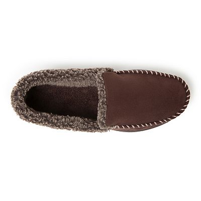 Men s Dearfoams Eli Microsuede Moccasin Slippers