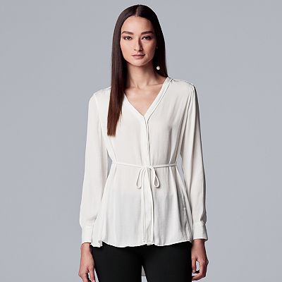Women's Simply Vera Vera Wang Crepe Tunic Shirt