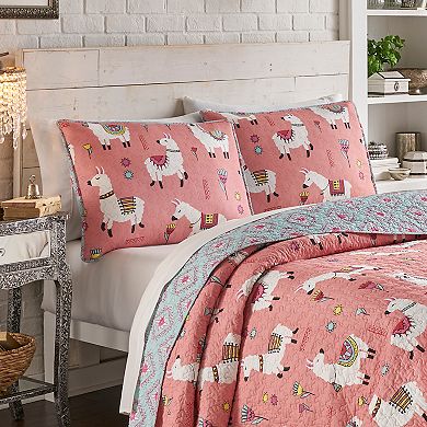 Vue Llama Drama Reversible Quilt Set