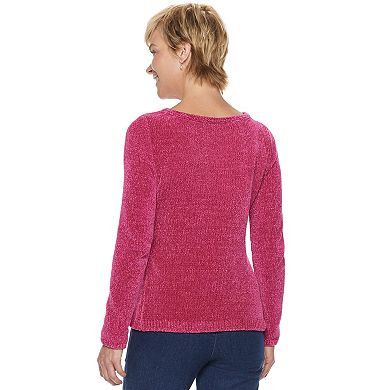 Women's Croft & Barrow® Chenille Boatneck Sweater