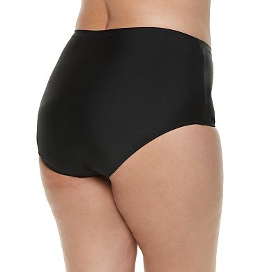 Plus Size Croft & Barrow® High-Waisted Bikini Bottoms