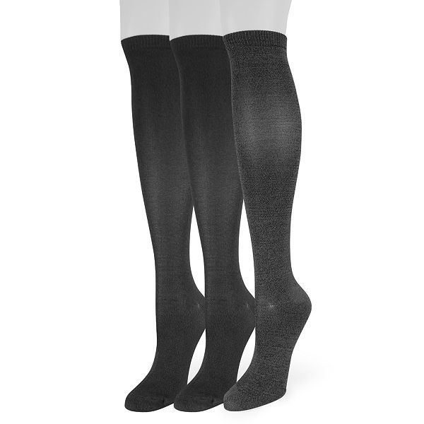 Women's Sonoma Goods For Life® 3-Pack Soft & Comfortable Knee-High Socks