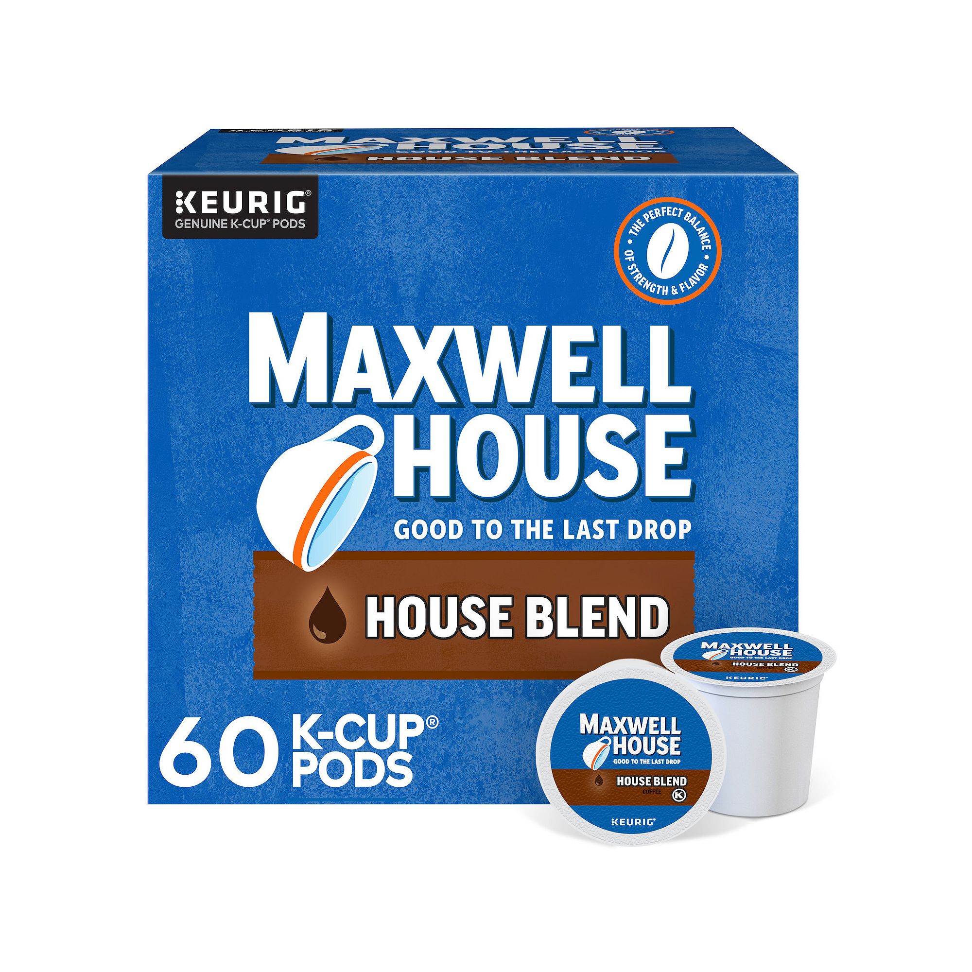Maxwell House House Blend Coffee, Keurig® K-Cup® Pods, Medium Roast, 60 C