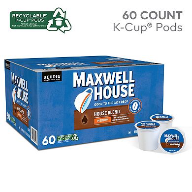 Maxwell House House Blend Coffee, Keurig® K-Cup® Pods, Medium Roast, 60 Count