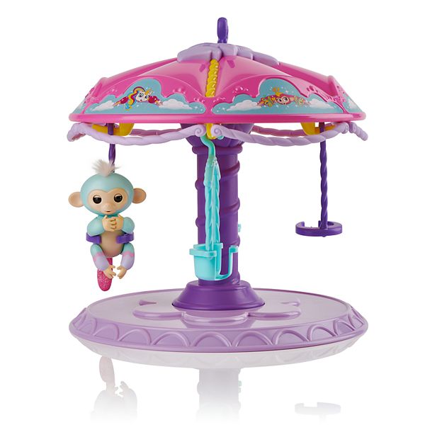 WowWee Fingerlings Twirl-a-whirl Carousel Playset With 1 Fingerling Monkey for sale online 