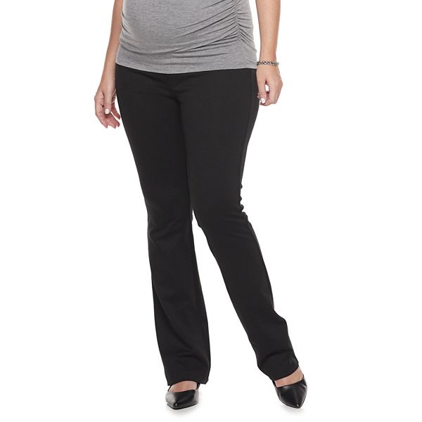 Maternity a:glow™ Full Belly Panel Ponte Bootcut Pants