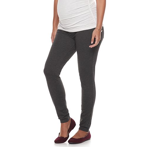 Maternity a:glow Full Belly Panel Skinny Ponte Pants