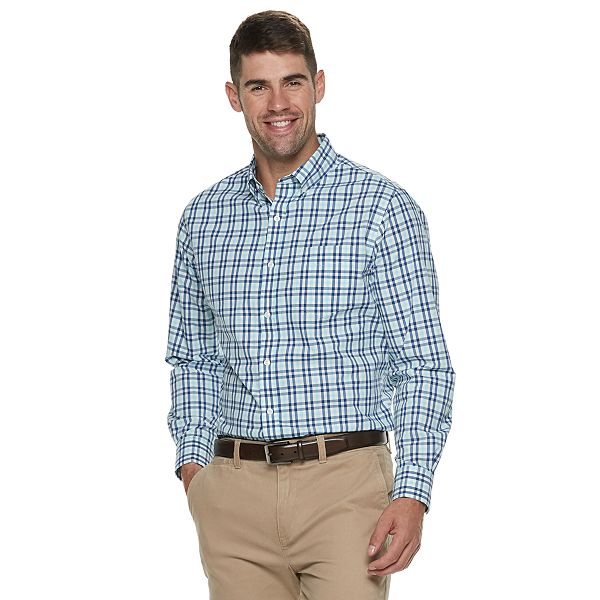 Men's Croft & Barrow® Classic-Fit Patterned Button-Down Shirt