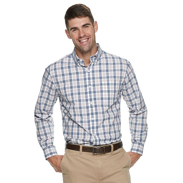 Men's Croft & Barrow® Classic-Fit Patterned Button-Down Shirt