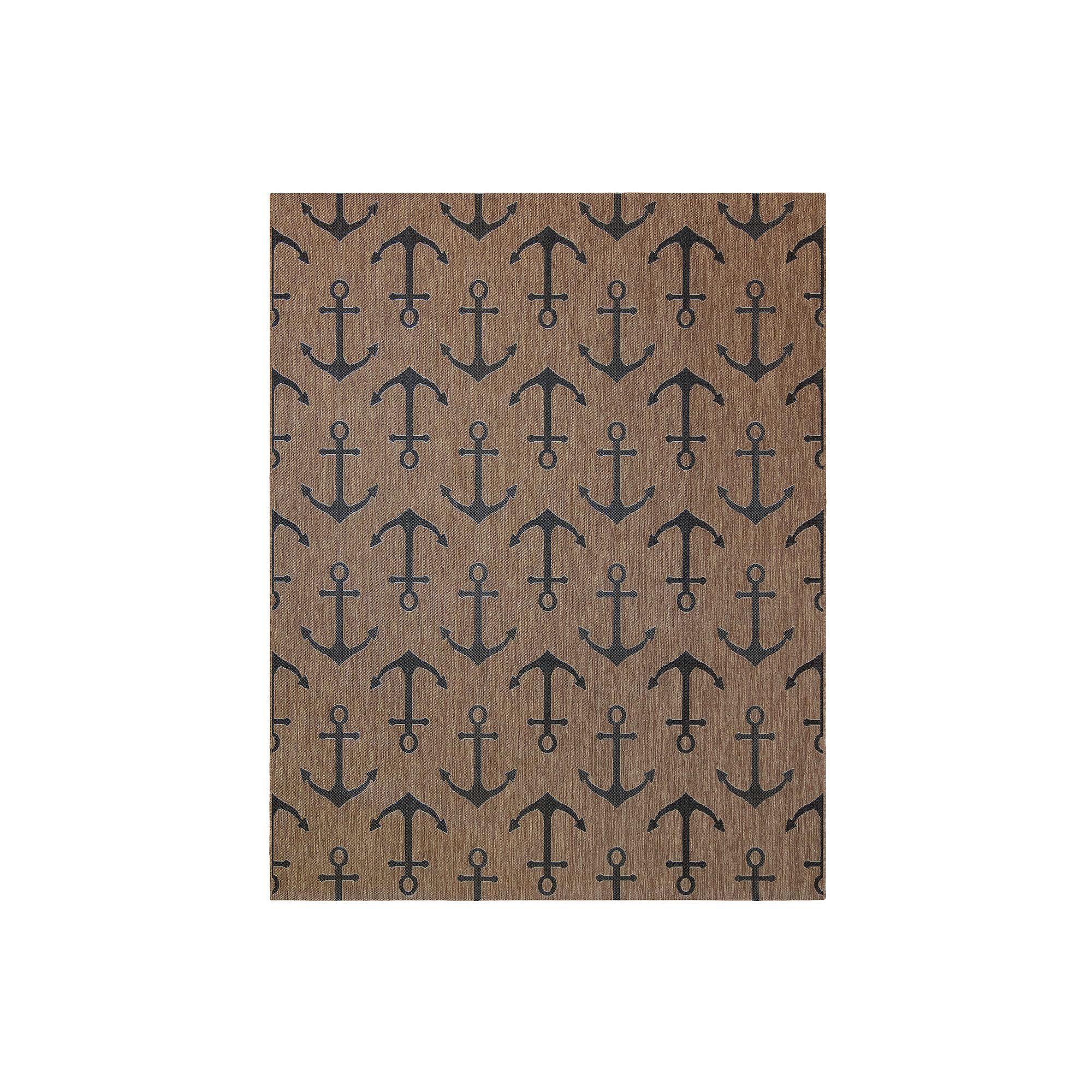 Gertmenian Paseo Maritime Indoor/Outdoor Rug, Brown