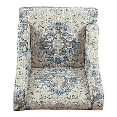HomePop Geometric Swoop Arm Accent Chair