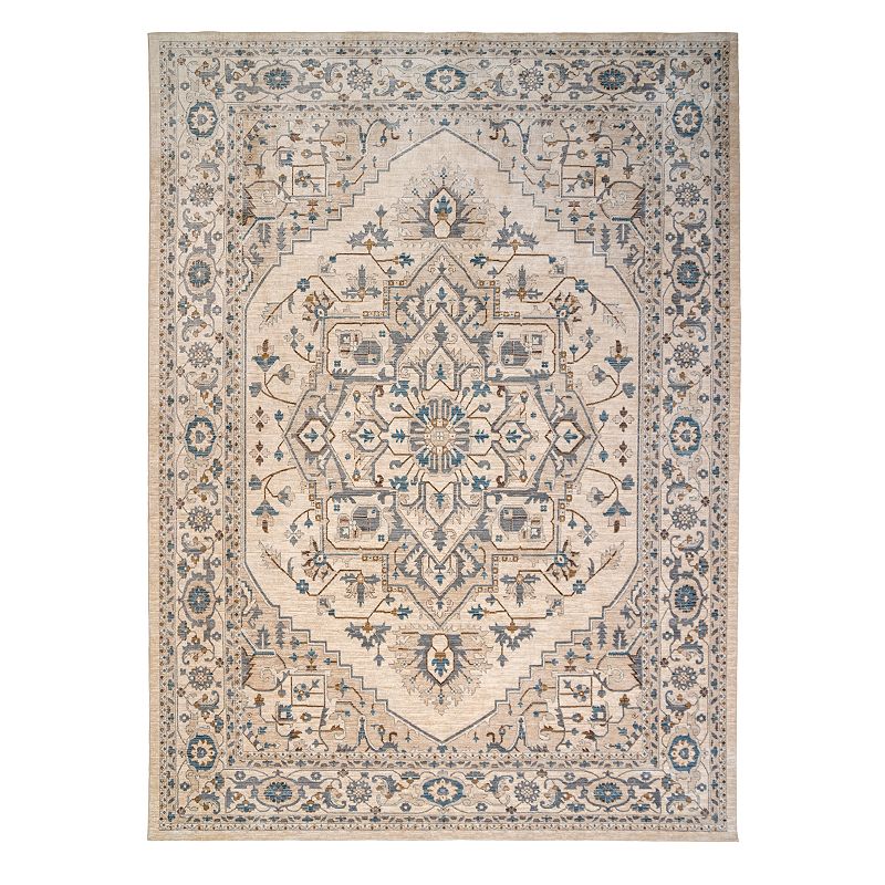 Gertmenian Avenue 33 Darien Travis Framed Floral Rug, Multicolor, 9X9.5 Ft