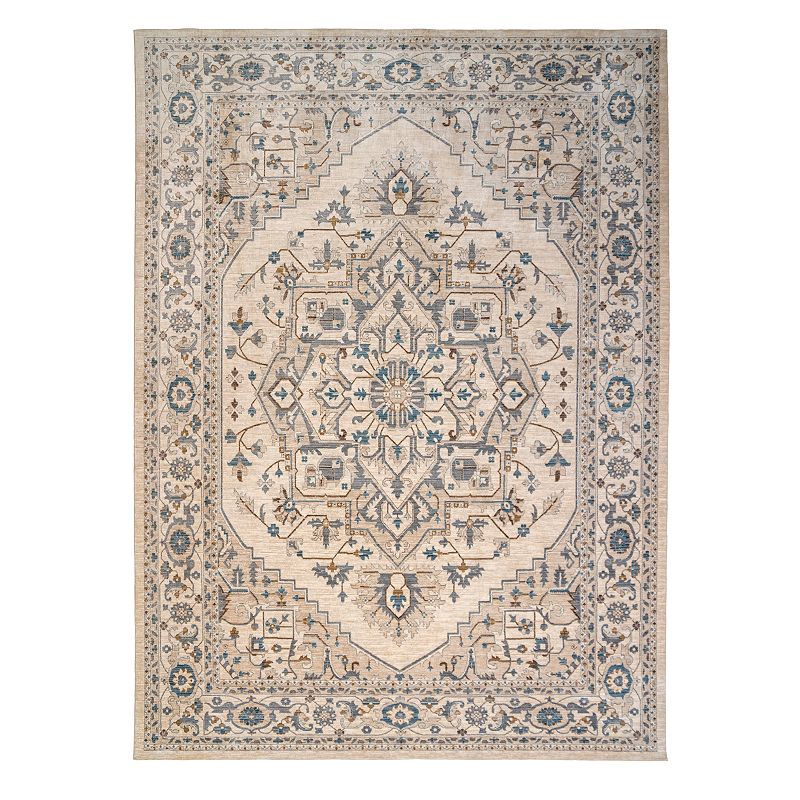 Gertmenian Avenue 33 Darien Travis Framed Floral Rug, Multicolor, 9X9.5 Ft