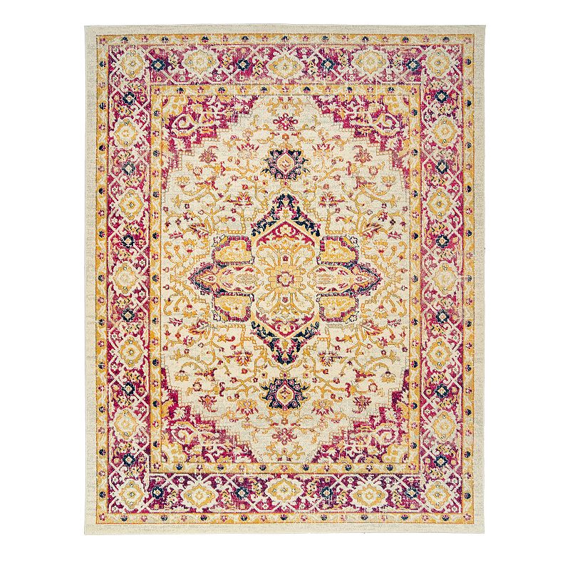 Gertmenian Avenue 33 Scanda Bristol Framed Medallion Rug, Multicolor, 5X7 Ft