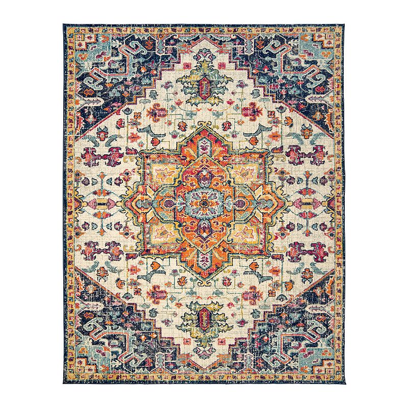 Gertmenian Avenue 33 Scanda Tyrella Medallion Rug, Multicolor, 5X7 Ft