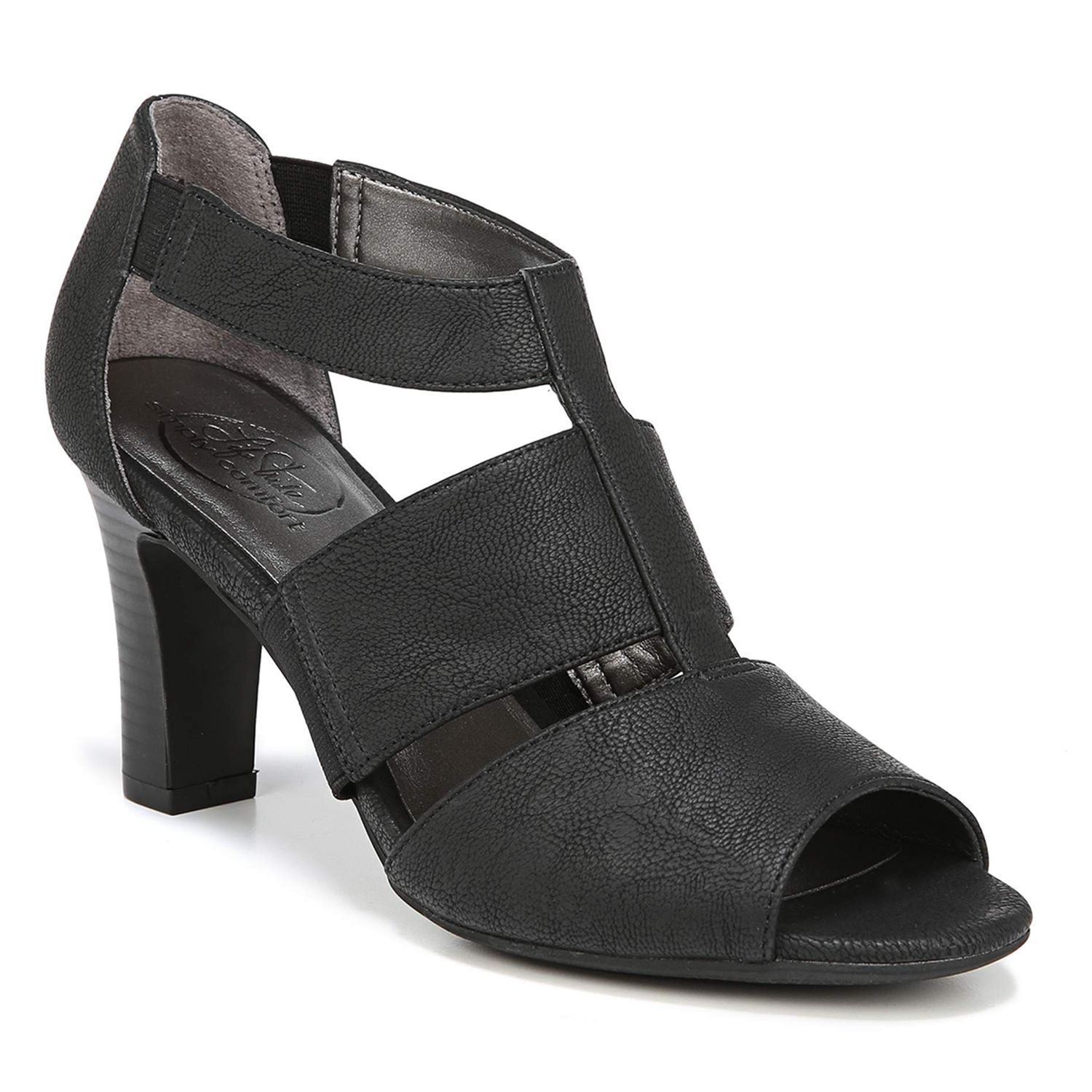 lifestride black sandals