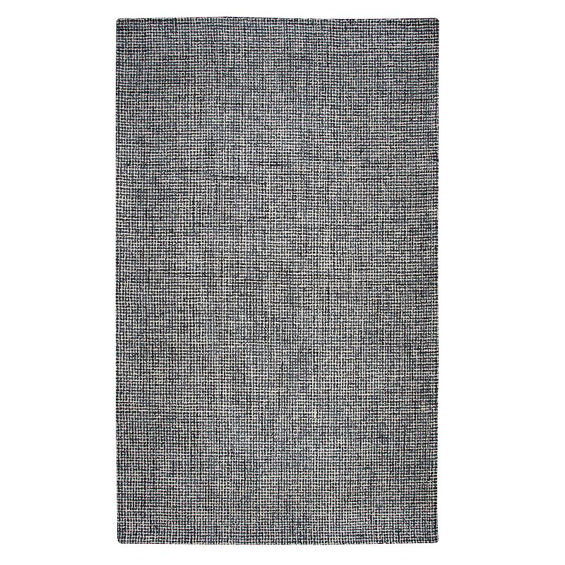 Rizzy Home Alice Brindleton Tweed Rug, Black, 5X8 Ft