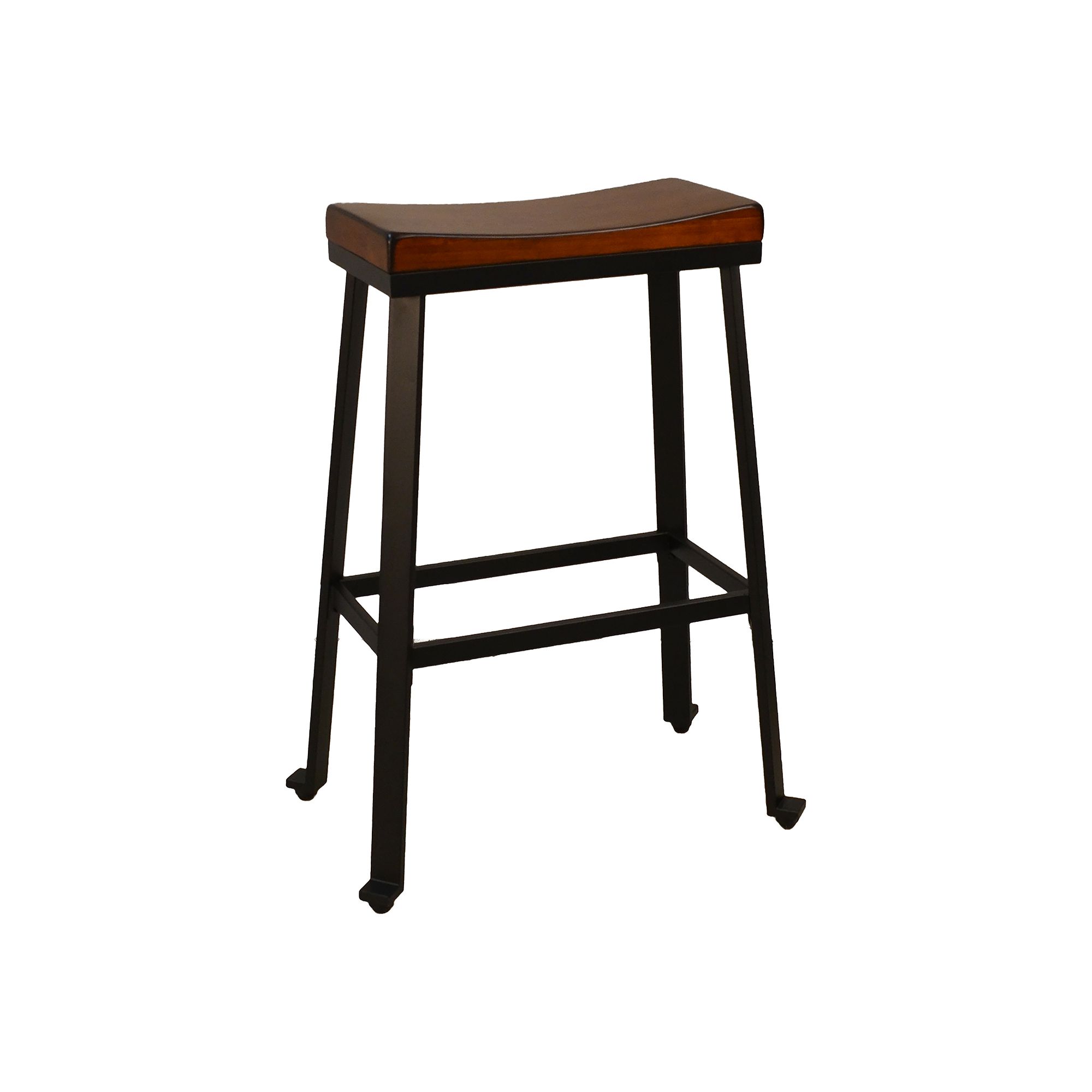 Carolina Living Thea Saddle Bar Stool, Brown