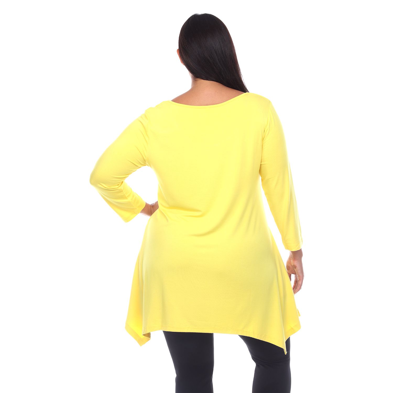 white mark handkerchief tunic top