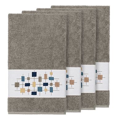 Linum Home Textiles Turkish Cotton Khloe Embellished Bath Towel Set