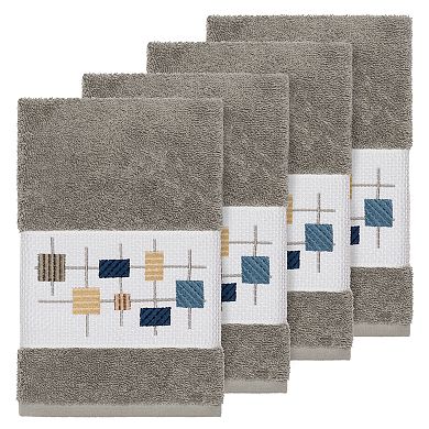 Linum Home Textiles Turkish Cotton Khloe Embellished Hand Towel Set