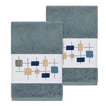 Linum Home Textiles Turkish Cotton Khloe Embellished Hand Towel Set