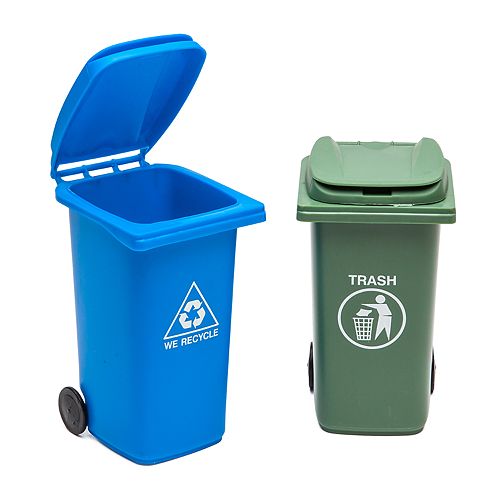 Bigmouth Inc Mini Trash Bin Desk Set