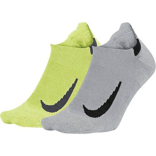 Men's Nike 2-pack Multiplier Running No-Show Socks